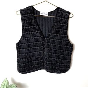 Vtg. Cotton Forever Knitted Sweater Vest - Sz M